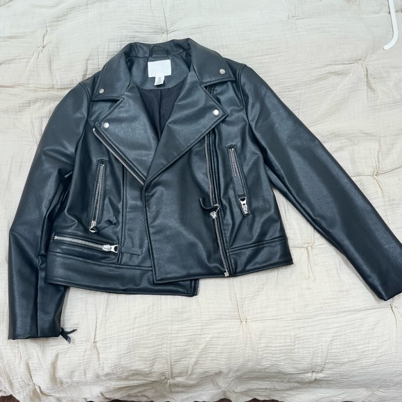 H&M faux leather jacket size M like new! - Picture 5 of 8